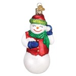 SNOWBALL FIGHT SNOWMAN OLD WORLD