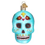 DAY OF THE DEAD GLASS SKULL