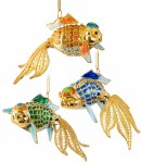 FILIGREE GOLD FANTAIL FISH