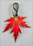 BURNT ORANGE SILVER MAPLE LEAF
