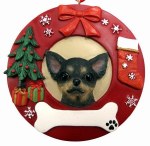 BLACK CHIHUAHUA WREATH