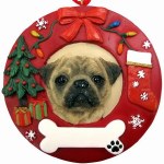 PUG IN WREATH