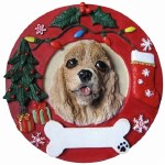 BUFF COCKER SPANIEL WREATH