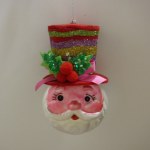 SANTA HEAD WITHN TOP HAT