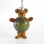 BOYDS BEAR NOEL BEAR ON BALL