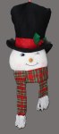 PLUSH SNOWMAN WALL HANG