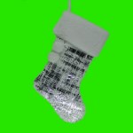 SILVER AND WHITE STOCKING