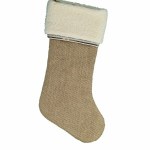 TAN CHRISTMAS  STOCKING