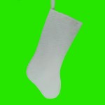 WHITE FUZZY STOCKING