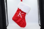 LETTER K MONOGRAM STOCKING