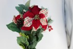 PLAID POINSETTIA PICK