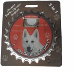 WHITE GERMAN SHEPHERD MAGNET