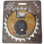 BLACK LABORDOODLE MAGNET