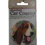 BASSET HOUND CAR COASTER