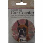 BOXER CAR COASTER CROPPED EARS