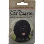 BLK LABRADOODLE CAR COASTER