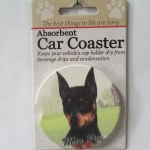 MINIATURE PINSCHER CAR COASTER