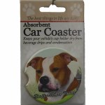 STAFFORDSHIRE TERRIER  CAR COASTER