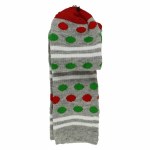 GREY POLKA DOT SOCKS