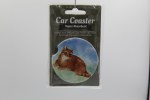 ORANGE TABBY CAR COASTER