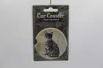 SILVER TABBY CAR COASTER