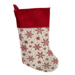 RED SNOWFLAKE STOCKING