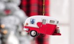 RED AND WHITE CAMPER