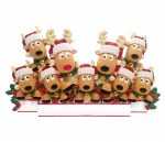 REINDEER FAMILY OF 9 TABLE TO