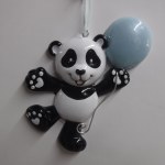 PANDA BEAR WITH BLUE BALLOON