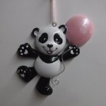 PANDA BEAR WITH PINK BALLOON