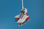 WHITE ICE SKATE