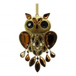 GOLD OWL ORNAMENT