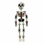 ORANGE JEWELED SKELETON