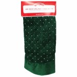 48 IN GREEN VELVET TREE SKIRT