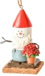 GNOME WITH POINSETTIA