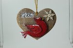 RIGHT SNOW HEART CARDINAL