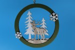 LAZOR CUT BROWN DEER SCENE