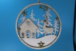 LAZOR CUT DEER AND HOUSE SCENE