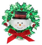 SNOWMAN IN WREATH