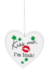 HEART "KISS ME I'M IRISH"