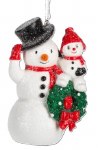 SNOWMAN WITH WREATH
