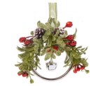 SILVER MISTLETOE BELL