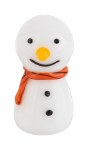 ORANGE SNOWMAN CHARM
