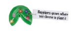 GREEN FORTUNE COOKIE CHARM