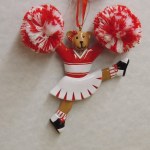 CHEERLEADING BEAR RED AND WHITE