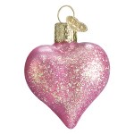 PINK GLITTERED HEART