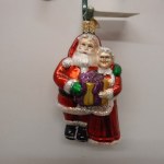 MR & MRS CLAUSE GLASS