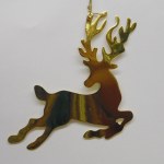 GOLD METAL DEER