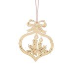 WOODEN CANDLE ORNAMENT