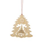 WOODEN CHURCH ORNAMENT